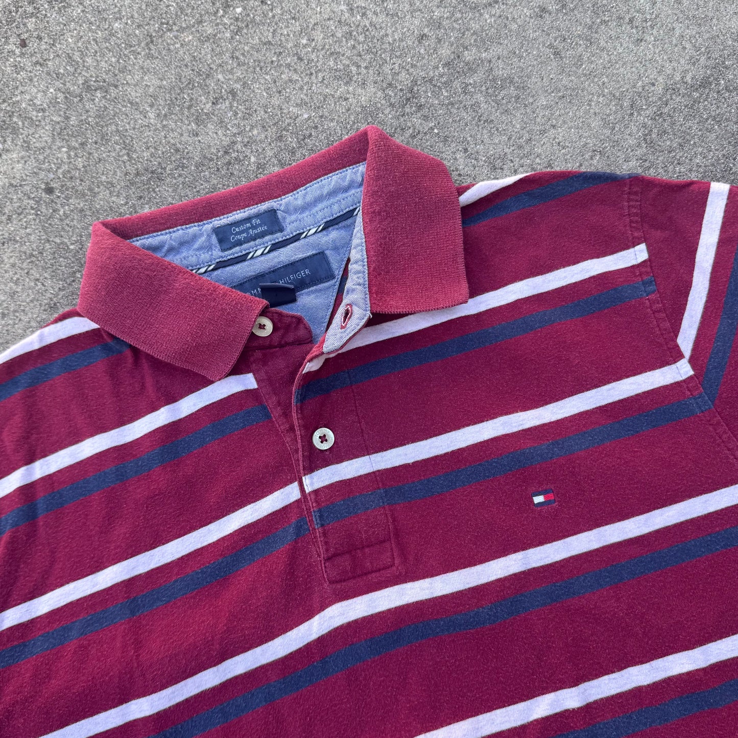 Tommy Hilfiger vintage striped polo shirt