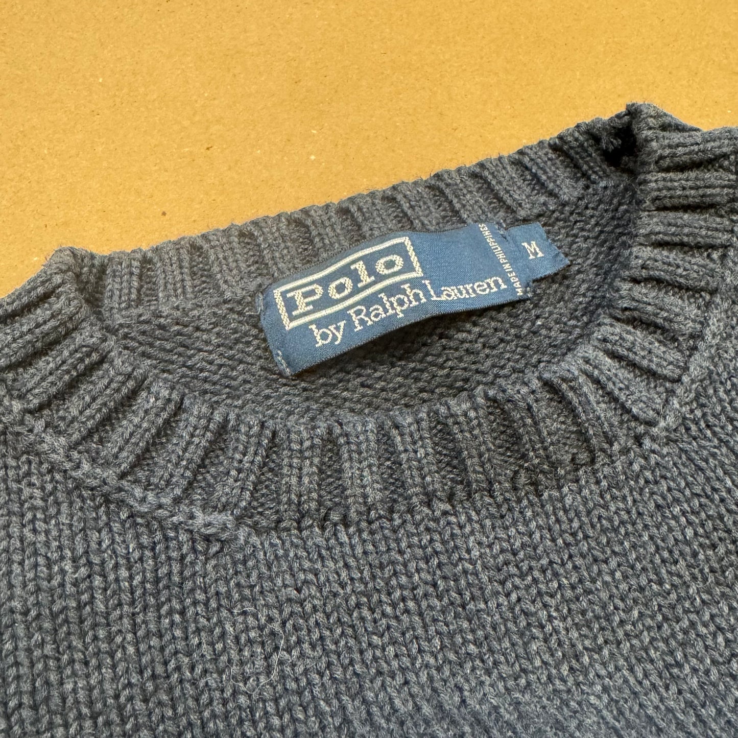 Polo Ralph Lauren vintage knitted blue sweatshirt