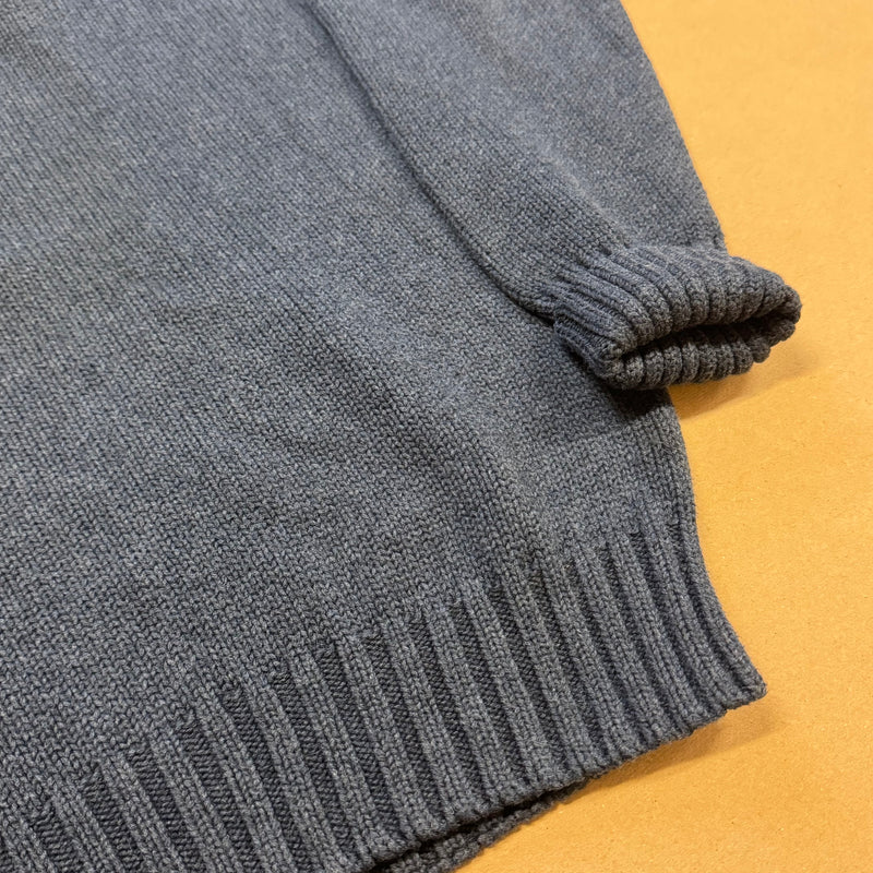 Detailansicht: Sourced limited accessories and clothes Polo Ralph Lauren vintage knitted blue sweatshirt – Logo, Nähte oder Material