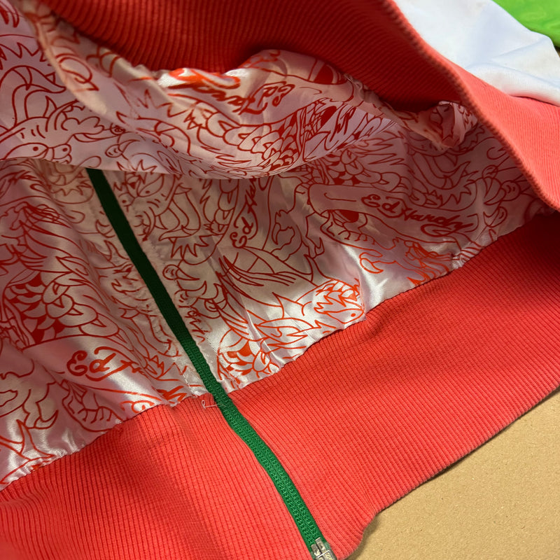 Detailansicht: Sourced limited accessories and clothes Ed Hardy Mexico y2k track jacket – Logo, Nähte oder Material