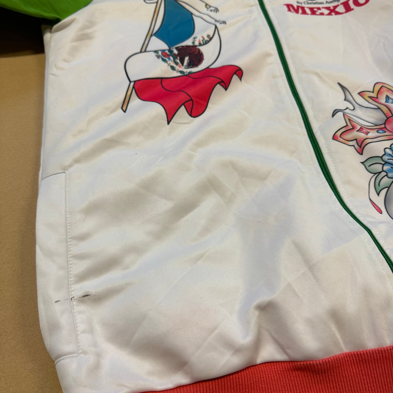 Detailansicht: Sourced limited accessories and clothes Ed Hardy Mexico y2k track jacket – Logo, Nähte oder Material