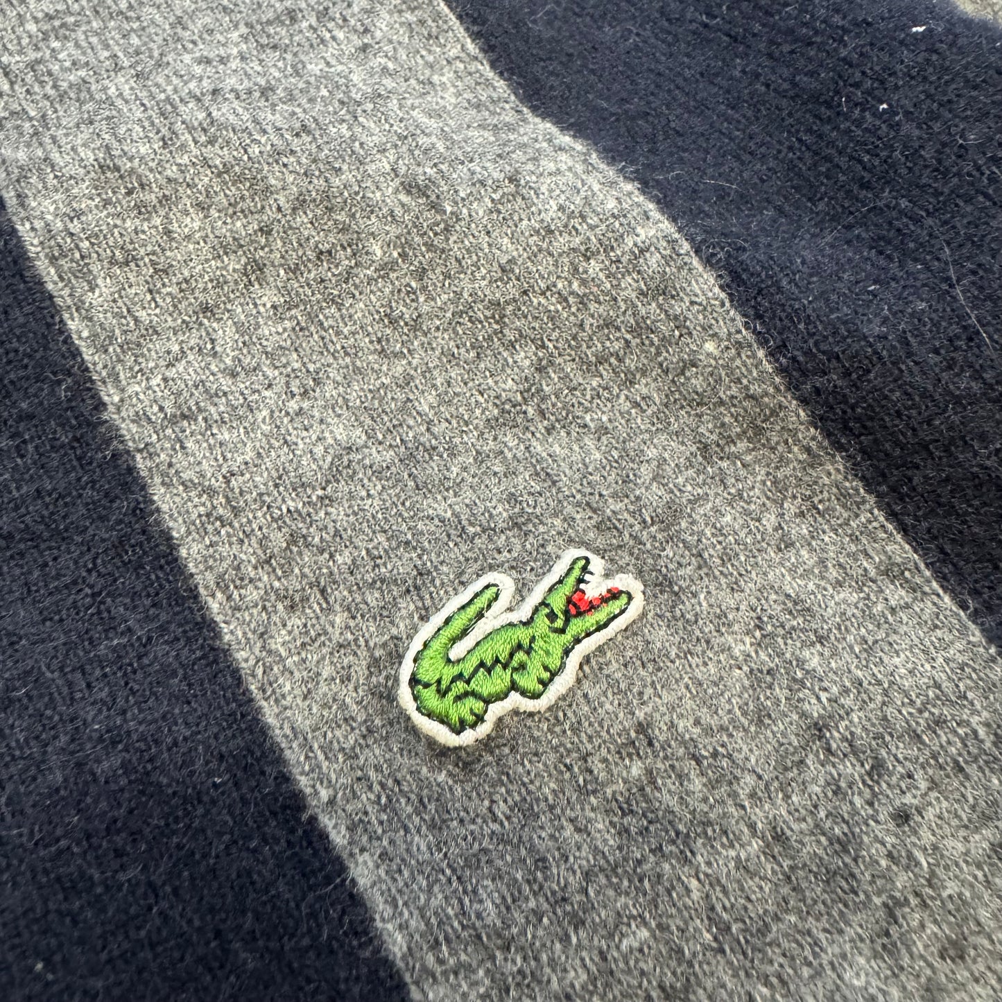 Lacoste striped vintage 90s wool sweatshirt