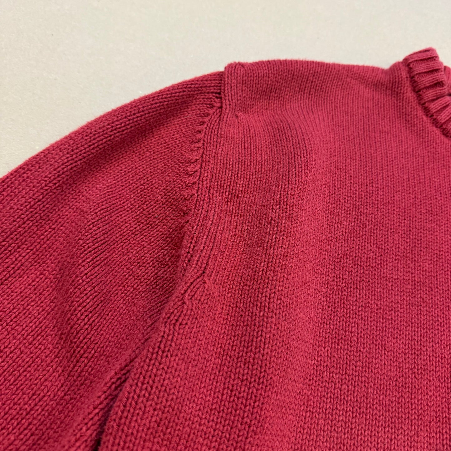 Thomas Burberry vintage red knitted sweatshirt
