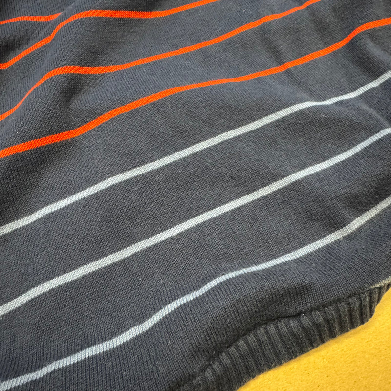 Detailansicht: Sourced limited accessories and clothes Yves Saint Laurent vintage striped sweatshirt – Logo, Nähte oder Material