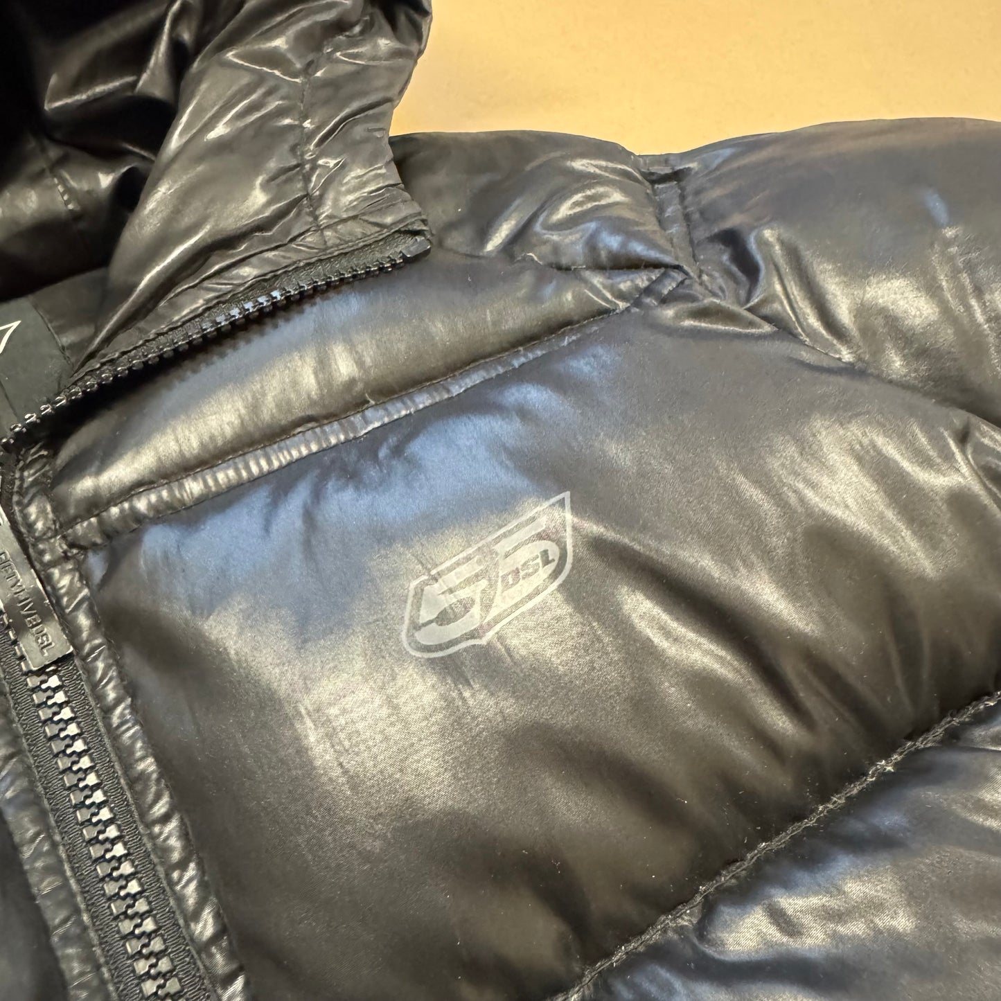 55DSL by Diesel black puffer jacket