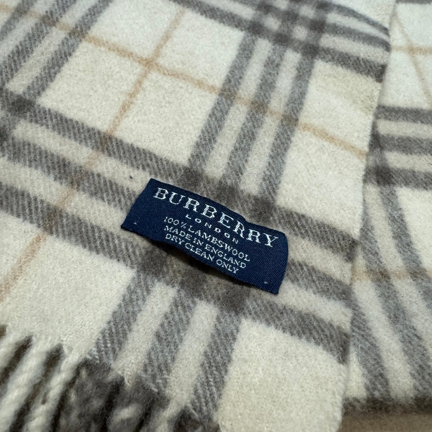 Burberry London vintage lambswool scarf