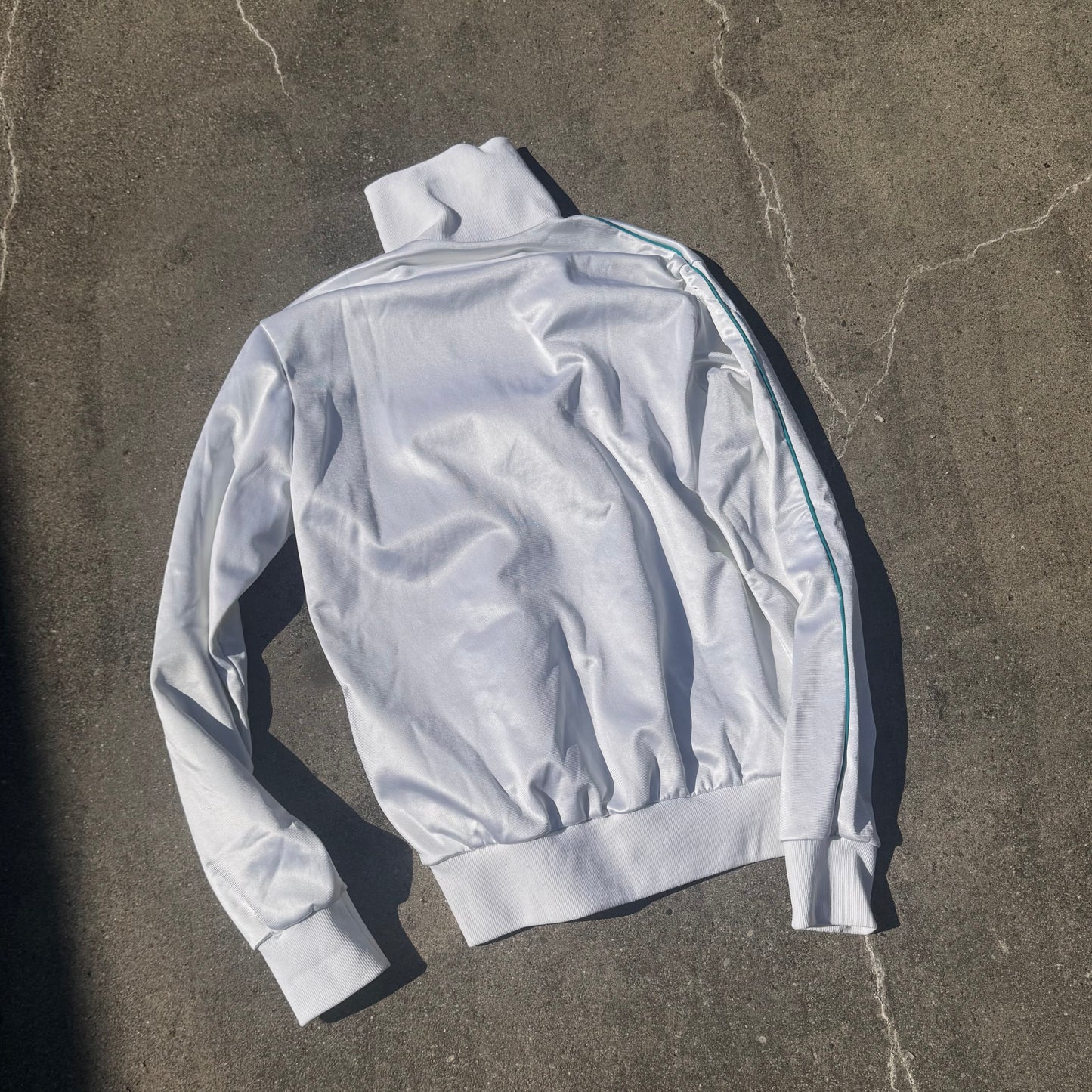 Adidas vintage 90s white track jacket