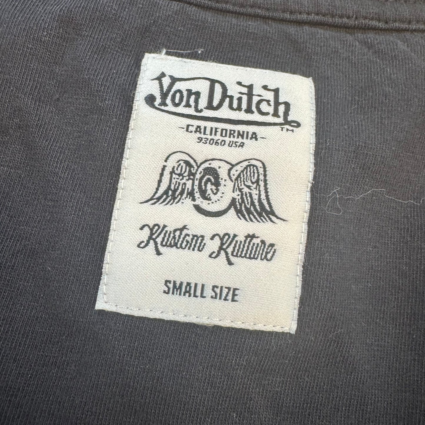 Vintage Von Dutch "Skull and Roses" t-shirt