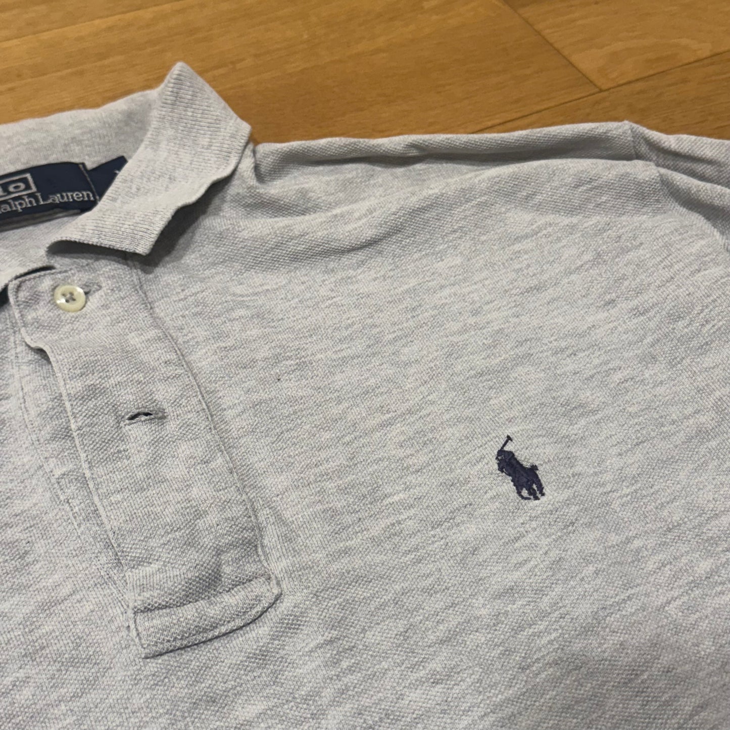 Polo Ralph Lauren grey long sleeve polo shirt