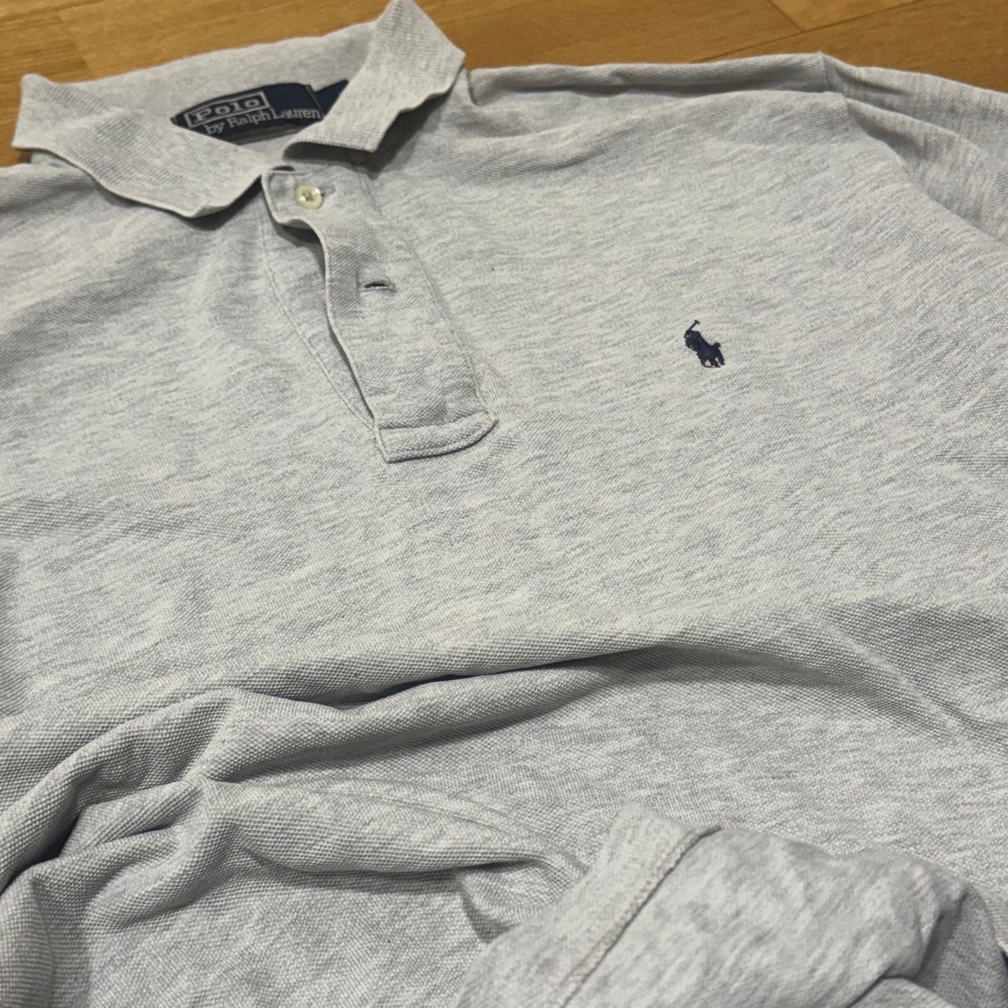Polo Ralph Lauren grey long sleeve polo shirt