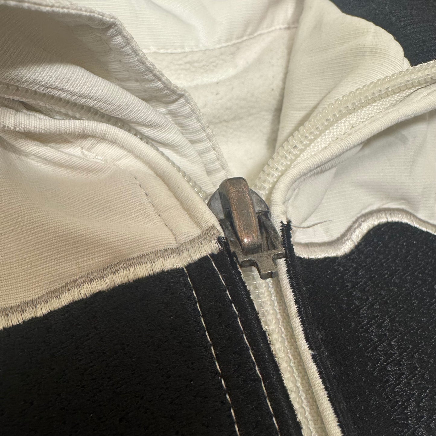 Airness streetwear white double layer fleece jacket