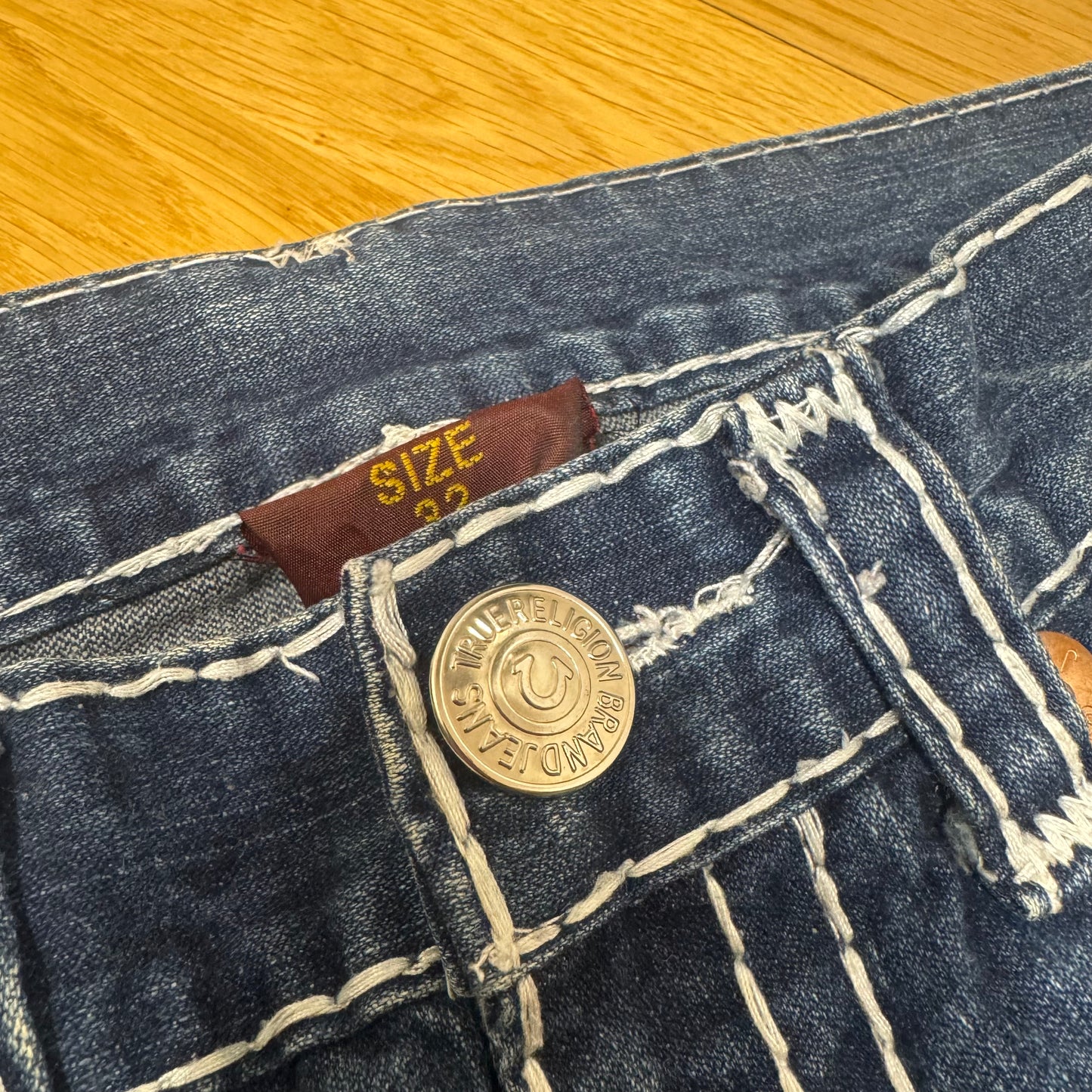 True Religion World Tour straight-leg denim jeans