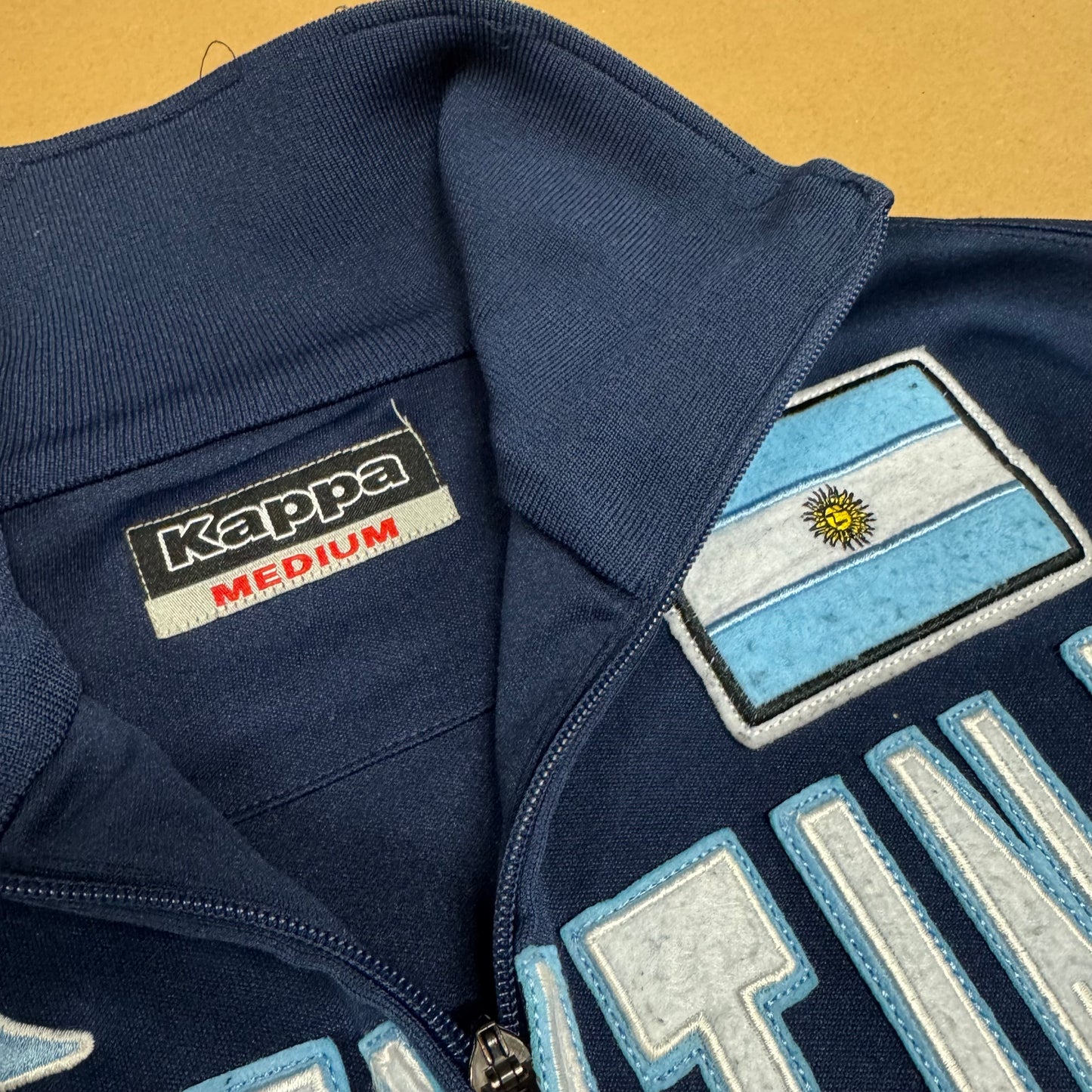 Kappa Argentina navy blue streetwear track jacket