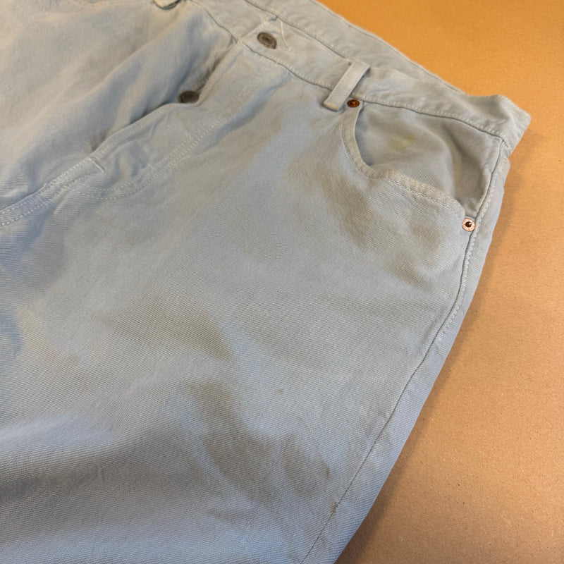 Detailansicht: Sourced limited accessories and clothes Levi Strauss sky blue straight-leg pants – Logo, Nähte oder Material