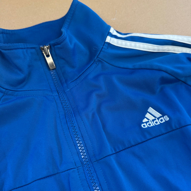 Detailansicht: Sourced limited accessories and clothes Adidas three stripes vintage blue track jacket – Logo, Nähte oder Material