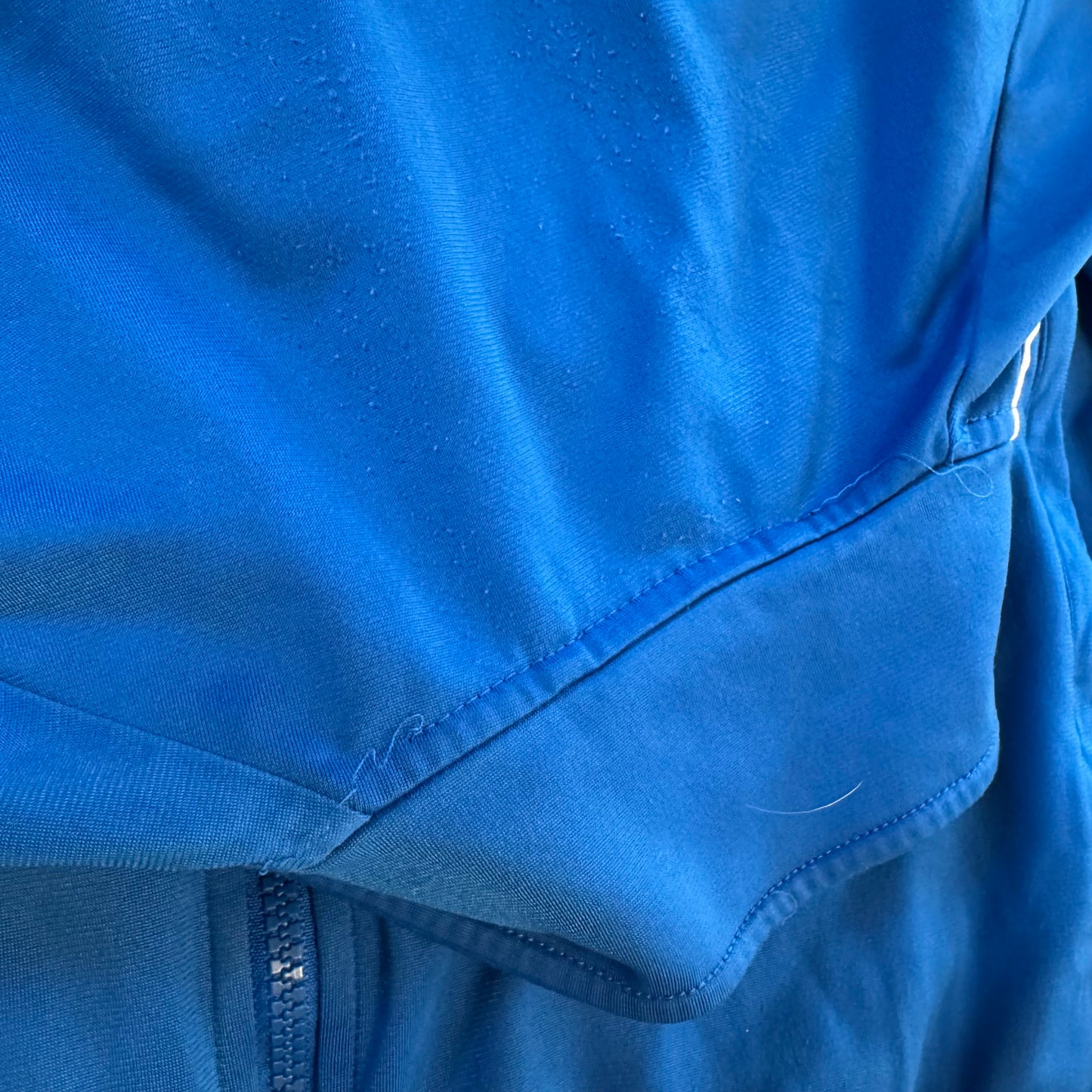 Adidas three stripes vintage blue track jacket