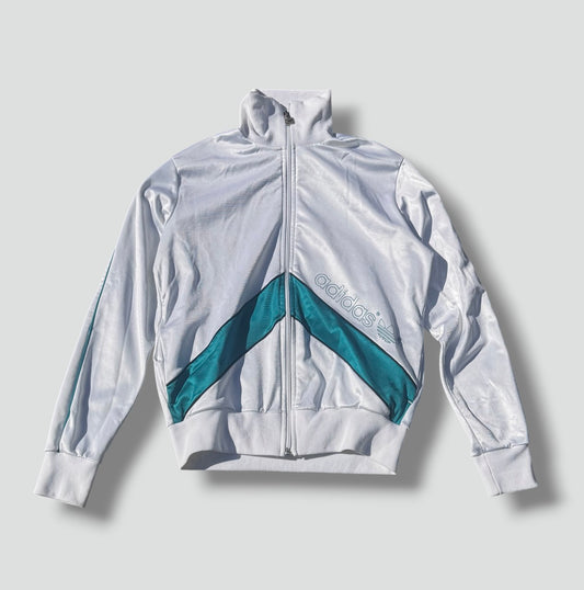 Adidas vintage 90s white track jacket