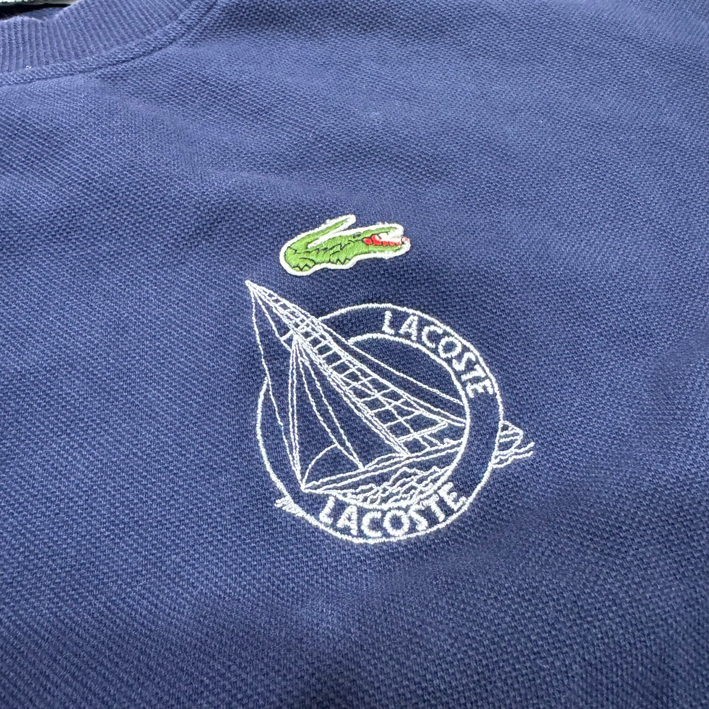 Lacoste Sailing vintage navy blue sweater