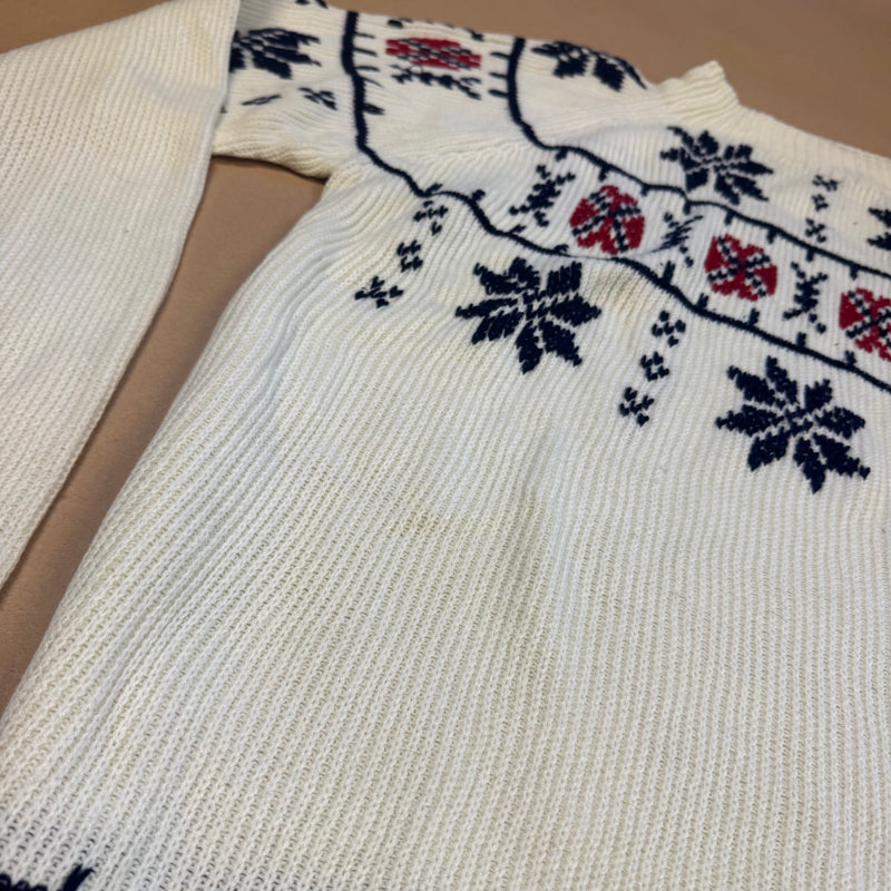 Detailansicht: Sourced limited accessories and clothes JC Penney vintage knitted sweatshirt – Logo, Nähte oder Material