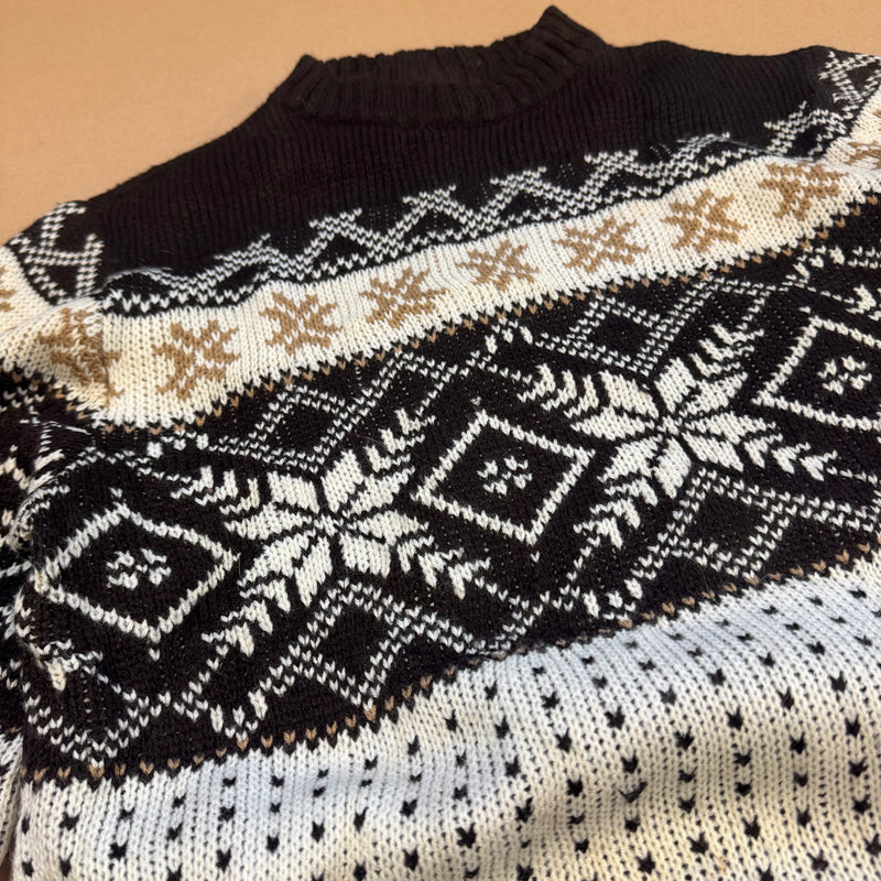 Detailansicht: Sourced limited accessories and clothes Golin St. Marx vintage 90s knitted sweatshirt – Logo, Nähte oder Material