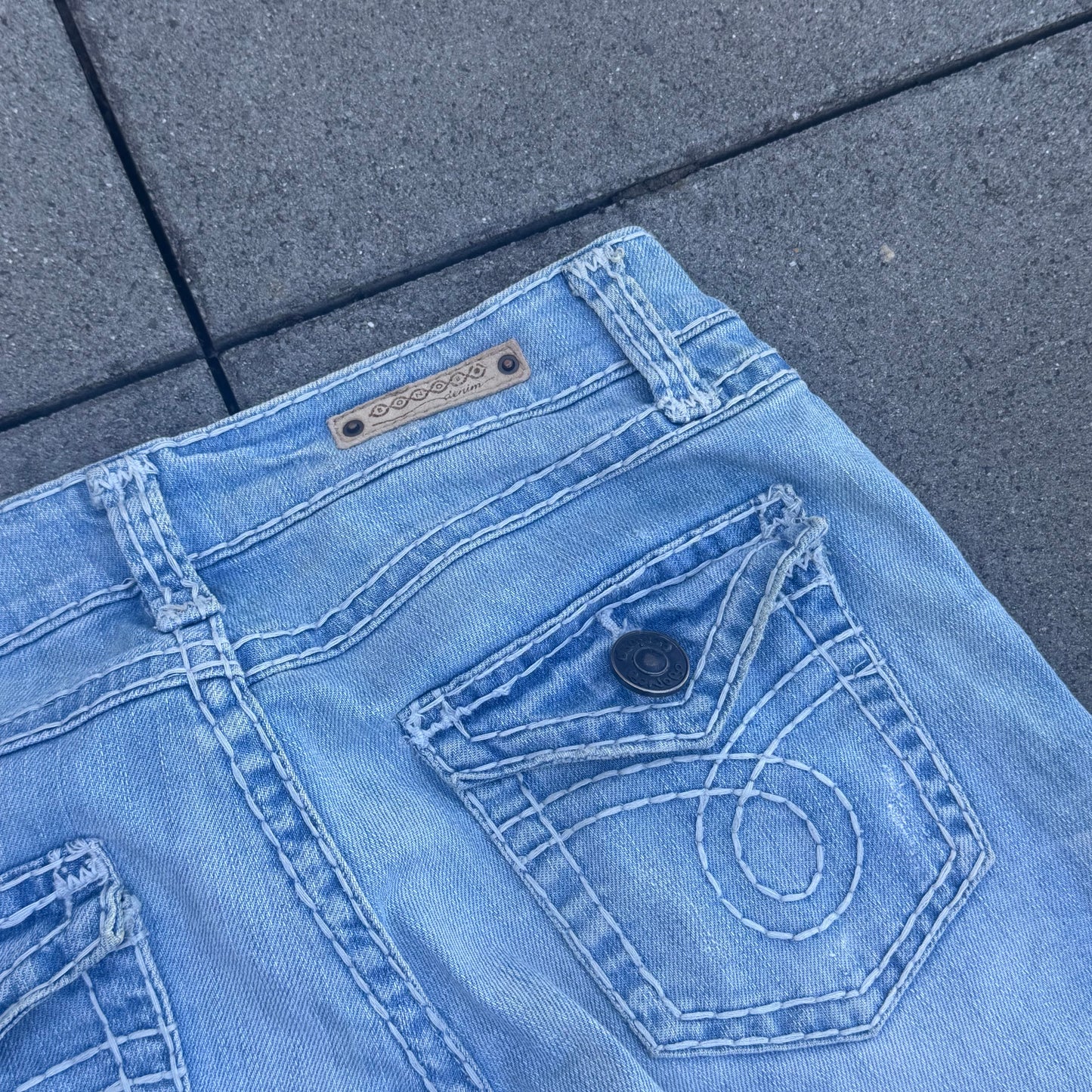 Bonobo Y2K ripped light bootcut denim jeans