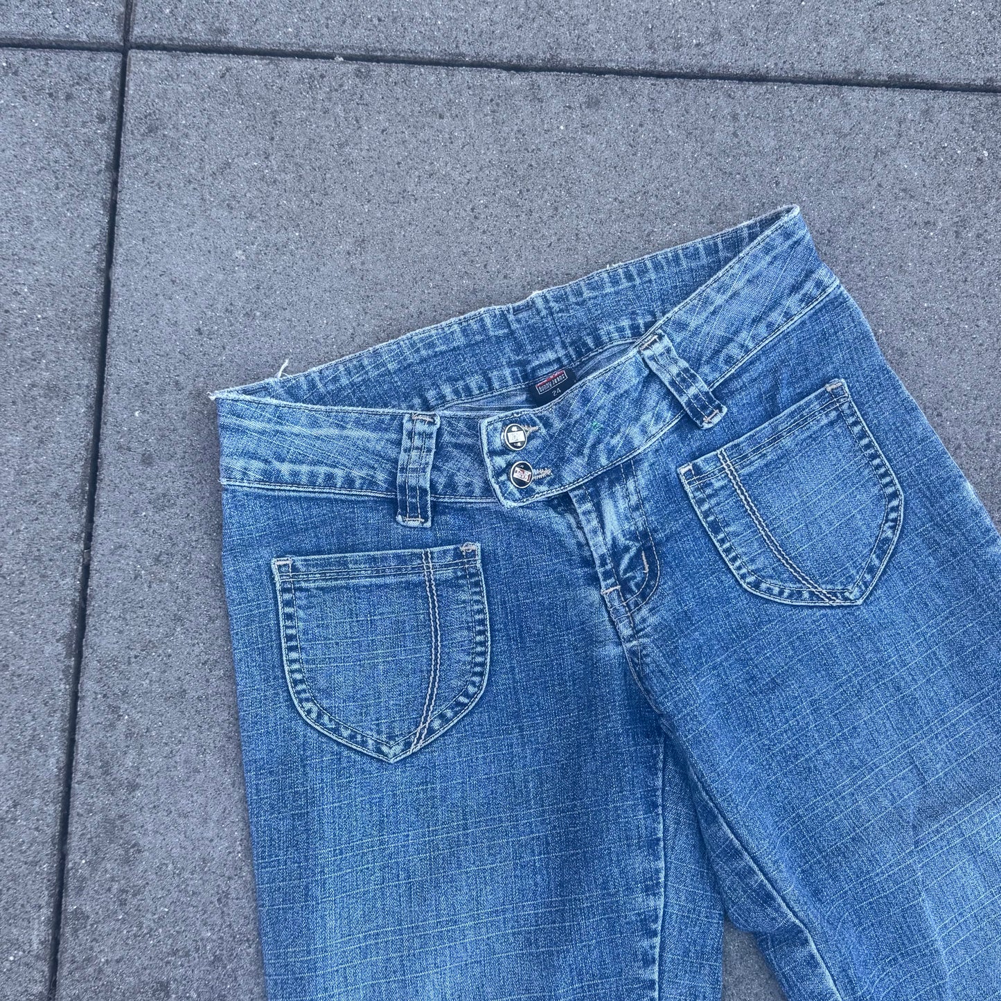 Bunny Jeans Y2K wide leg bootcut jeans
