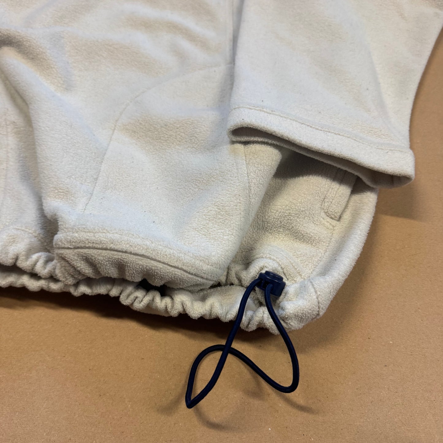 Adidas retro white oversized fleece sweatshirt