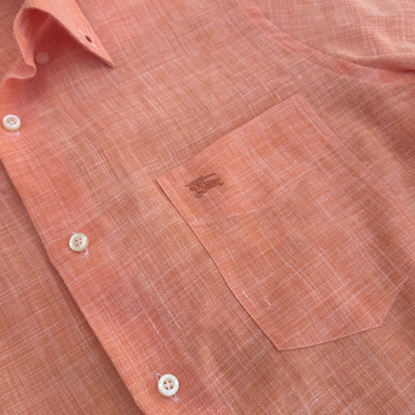 Burberry London vintage orange shirt