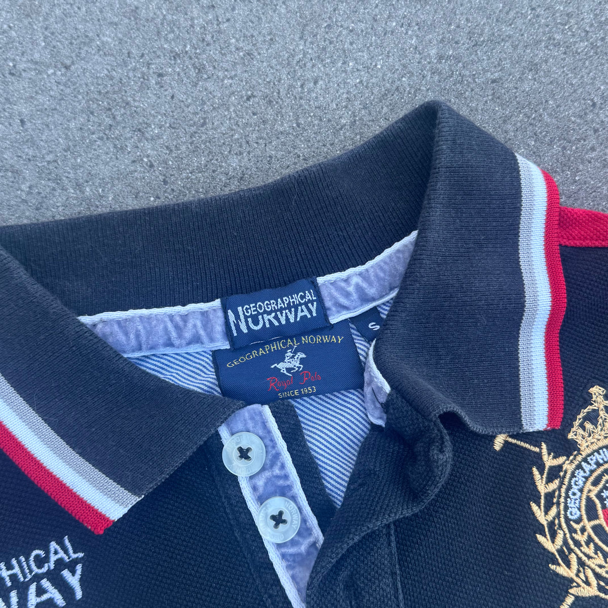 Vintage Italia Milano embroidered polo