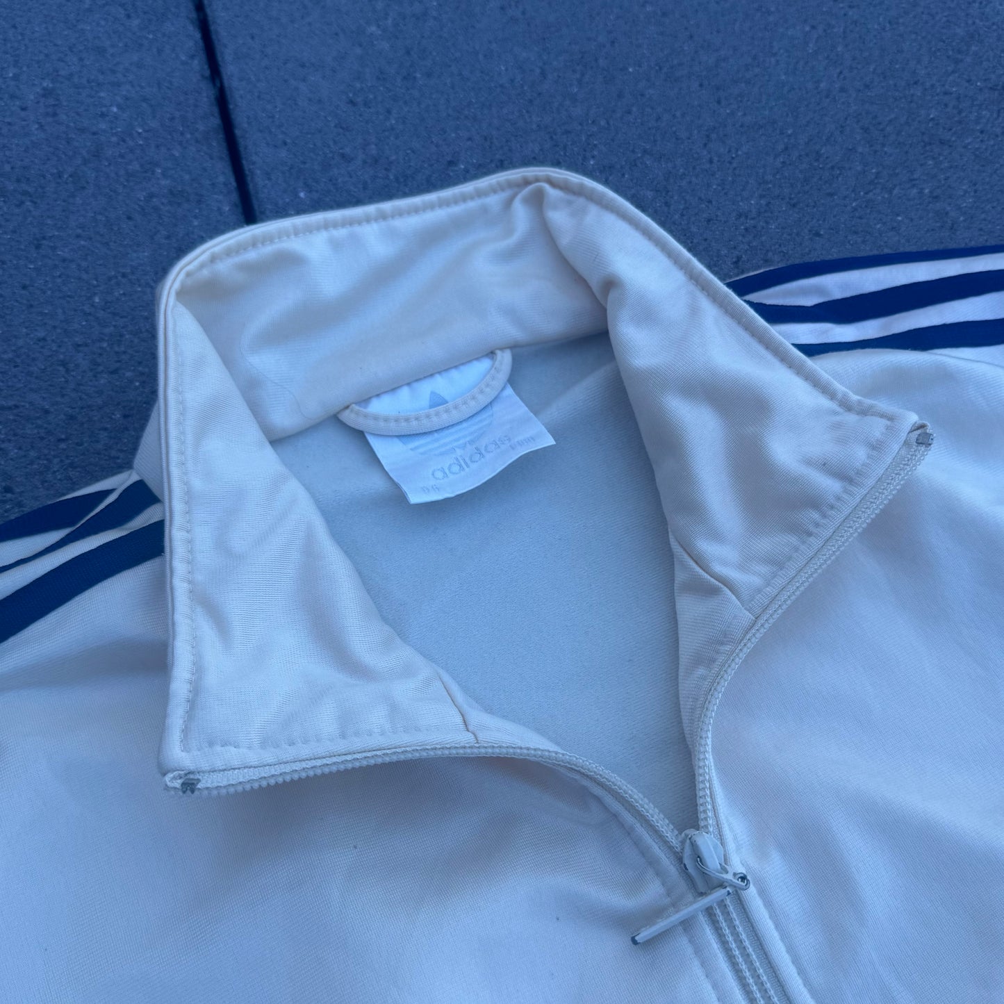 Adidas streetwear cream track jacket