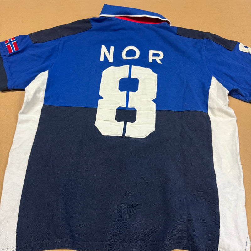 Detailansicht: Sourced limited accessories and clothes Polo Ralph Lauren Norway vintage polo shirt – Logo, Nähte oder Material