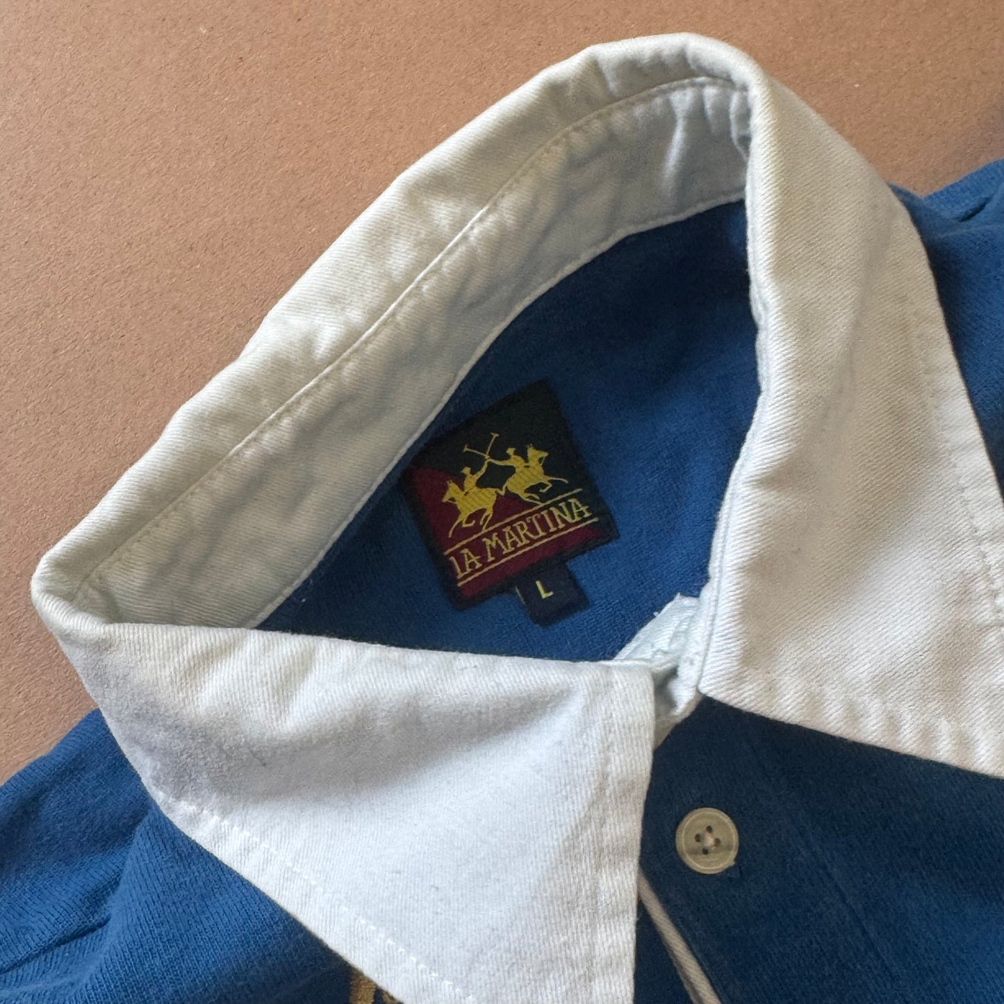 La Martina blue Great Britain polo shirt