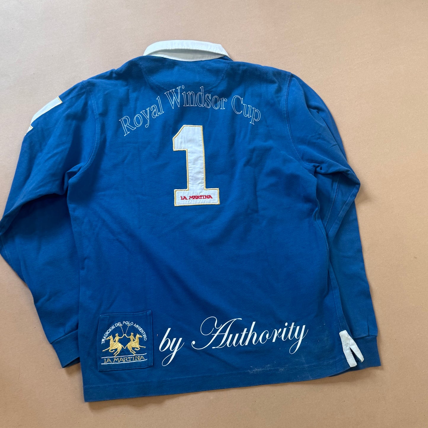 La Martina blue Great Britain polo shirt