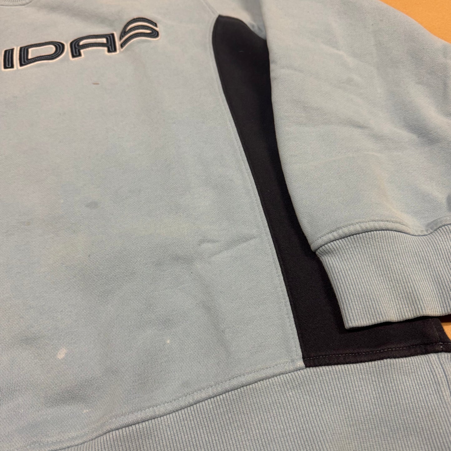 Adidas streetwear light blue sweatshirt