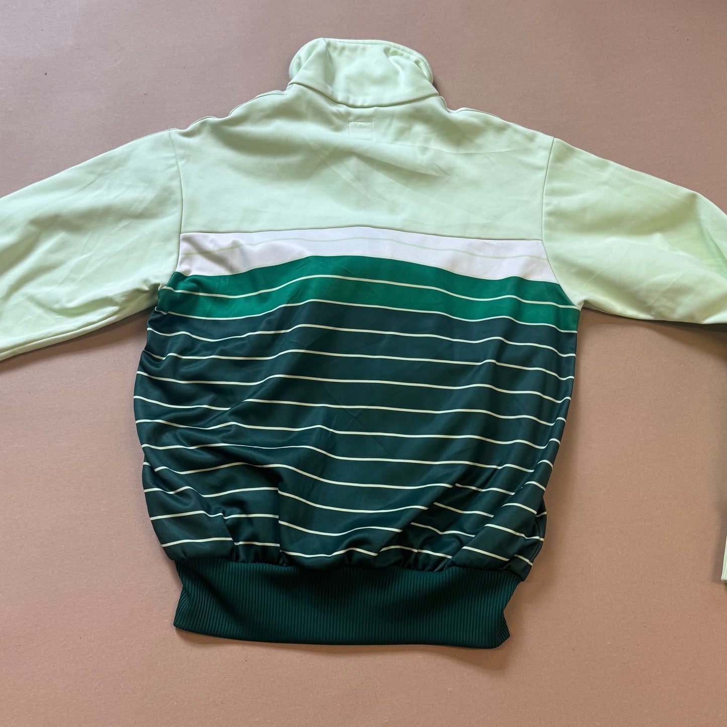Adidas streetwear green retro track jacket