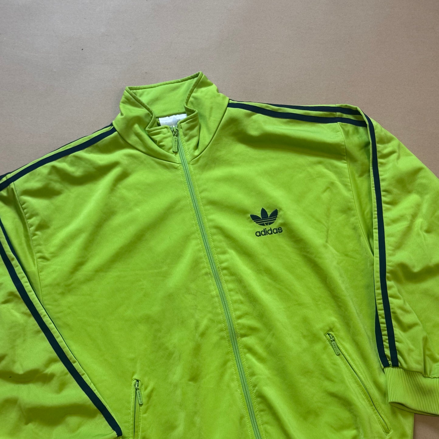 Adidas streetwear light green track jacket