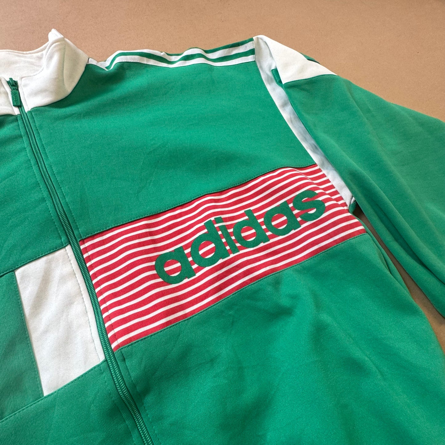 Adidas St. Girons vintage green track jacket