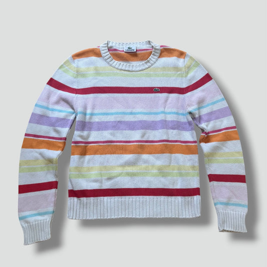 Lacoste vintage striped knitted sweatshirt