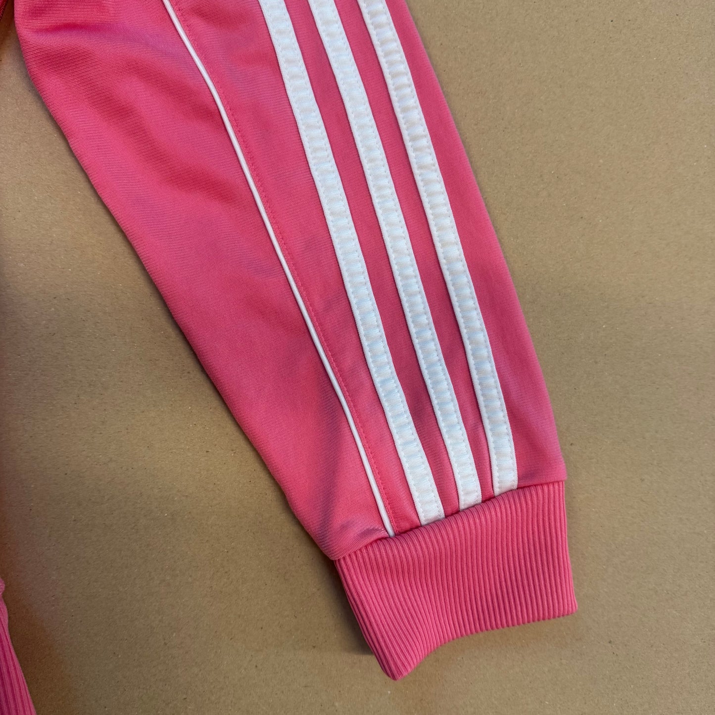 Adidas vintage pink track jacket