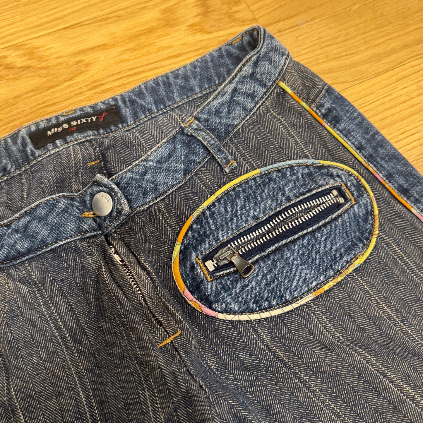 Miss Sixty wide leg high waist y2k jeans