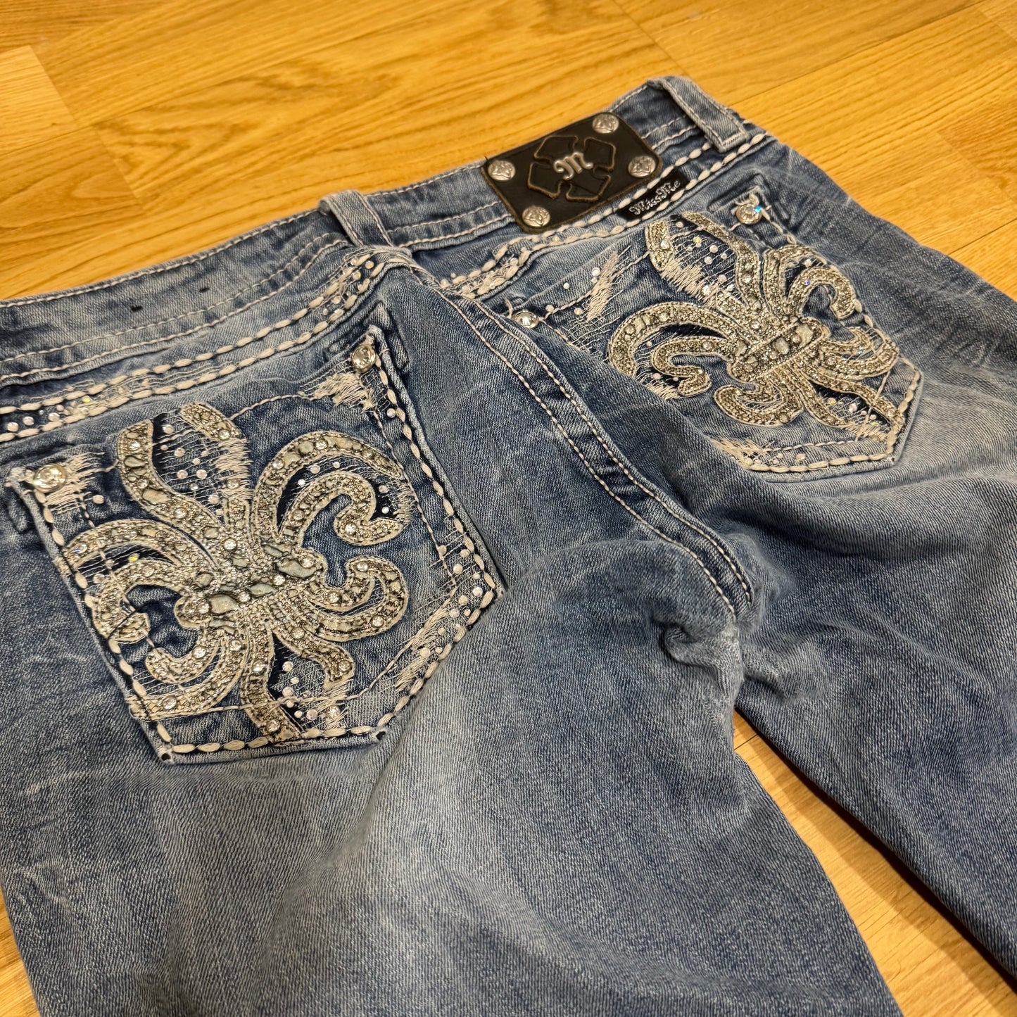Miss Me y2k rhinestones classic denim jeans