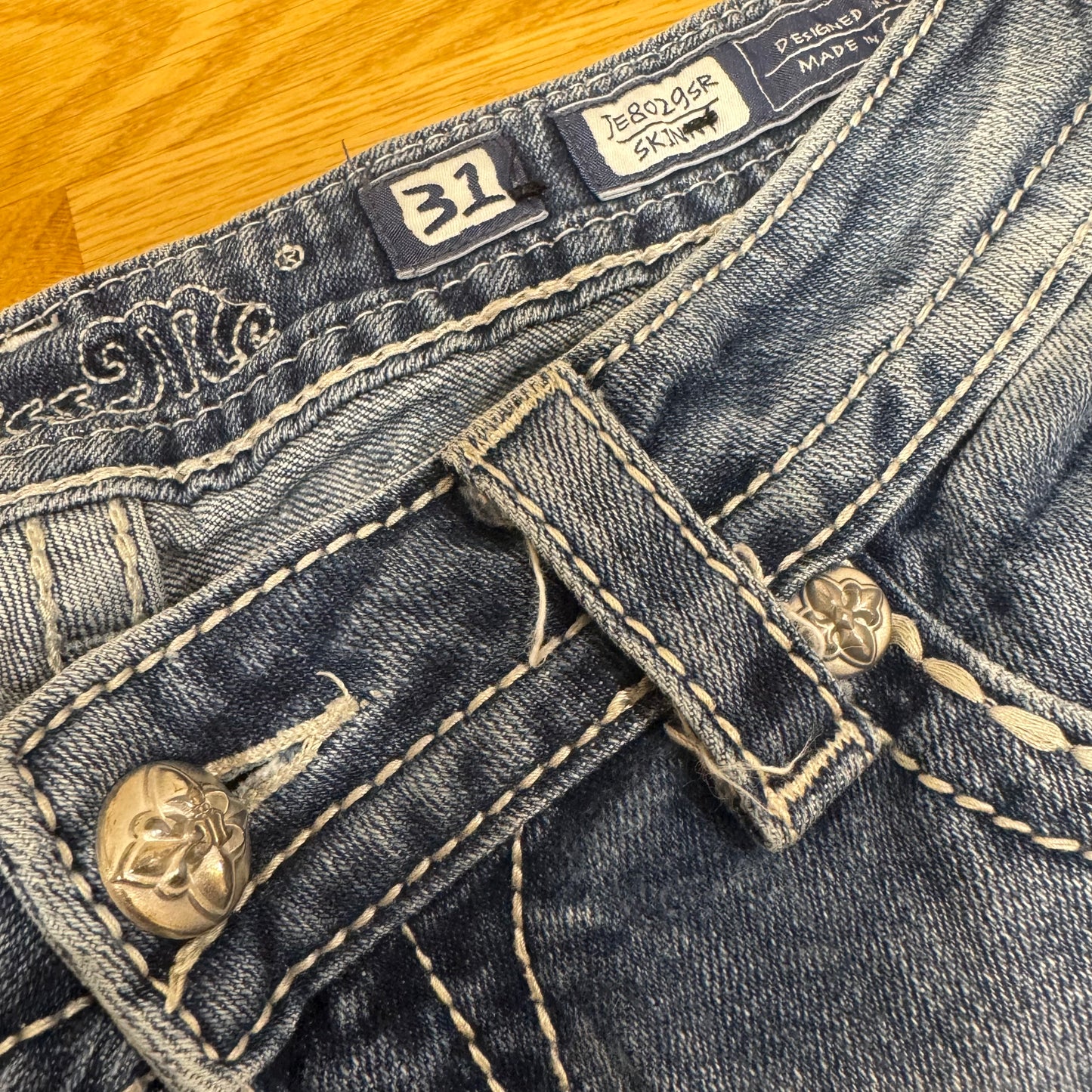 Miss Me y2k rhinestones classic denim jeans