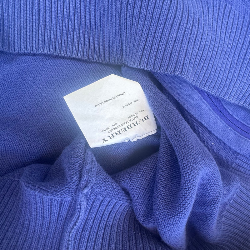 Detailansicht: Sourced limited accessories and clothes Burberry London vintage purple knitted vest – Logo, Nähte oder Material