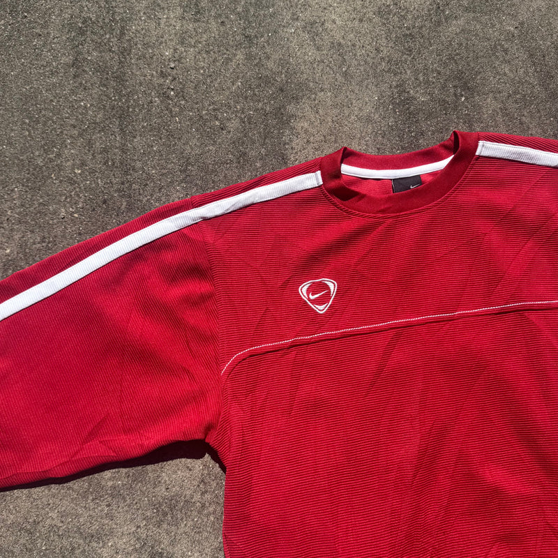 Detailansicht: Sourced limited accessories and clothes Nike Shox retro red 00s sweatshirt – Logo, Nähte oder Material