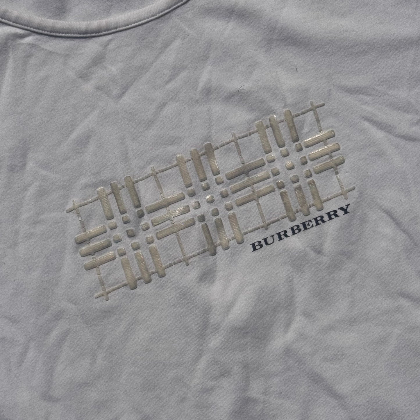 Burberry London white cropped T-shirt