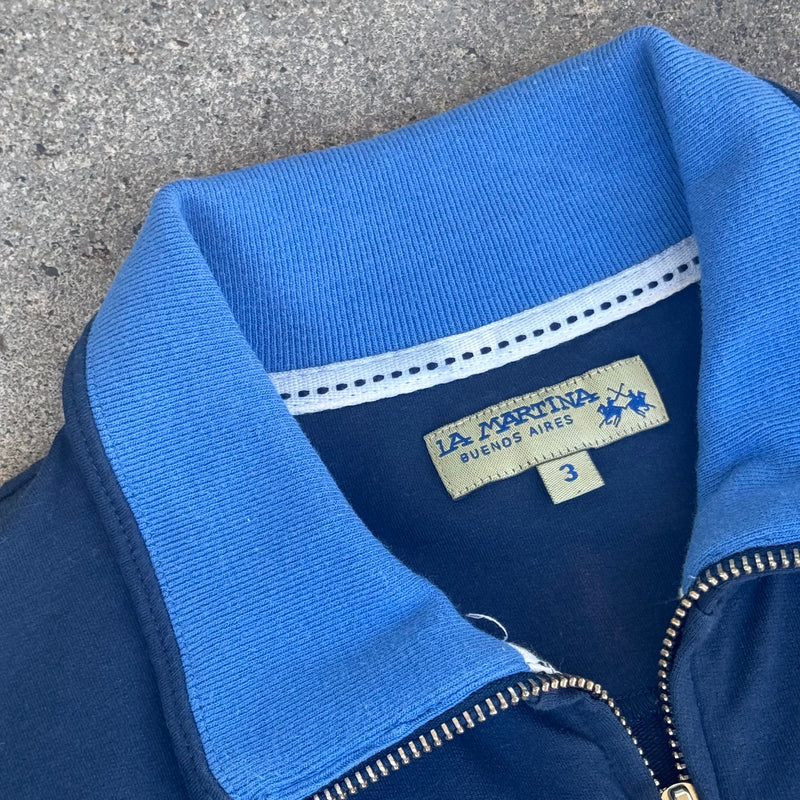 Detailansicht: Sourced limited accessories and clothes La Martina Highland vintage zip jacket – Logo, Nähte oder Material