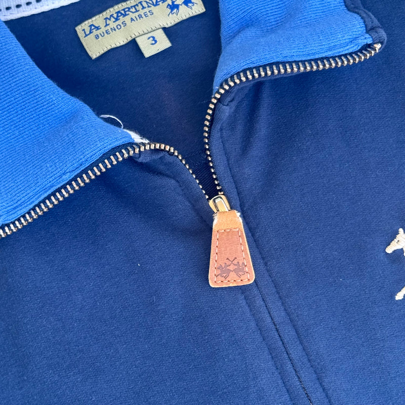 Detailansicht: Sourced limited accessories and clothes La Martina Highland vintage zip jacket – Logo, Nähte oder Material