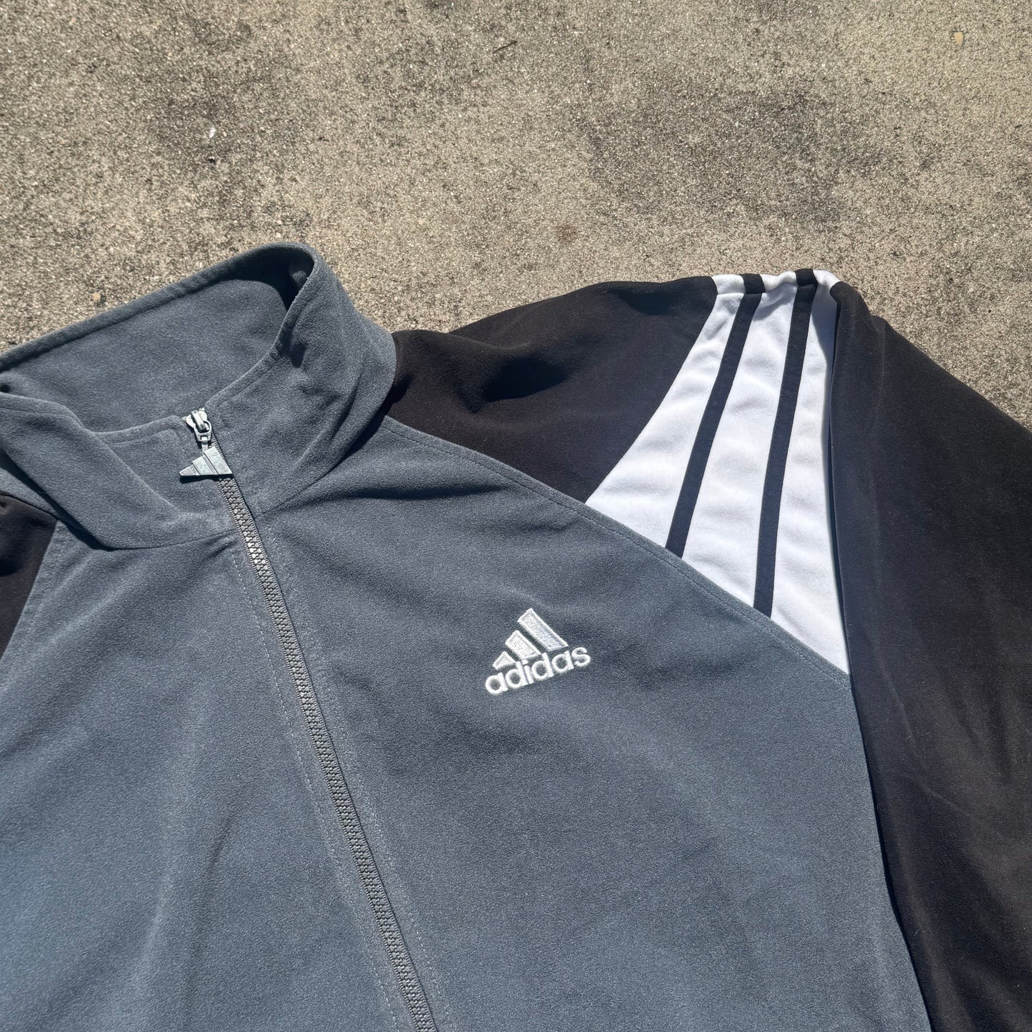 Adidas vintage 90s fleece track jacket