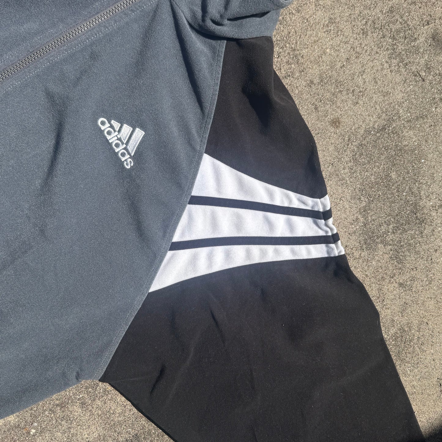 Adidas vintage 90s fleece track jacket