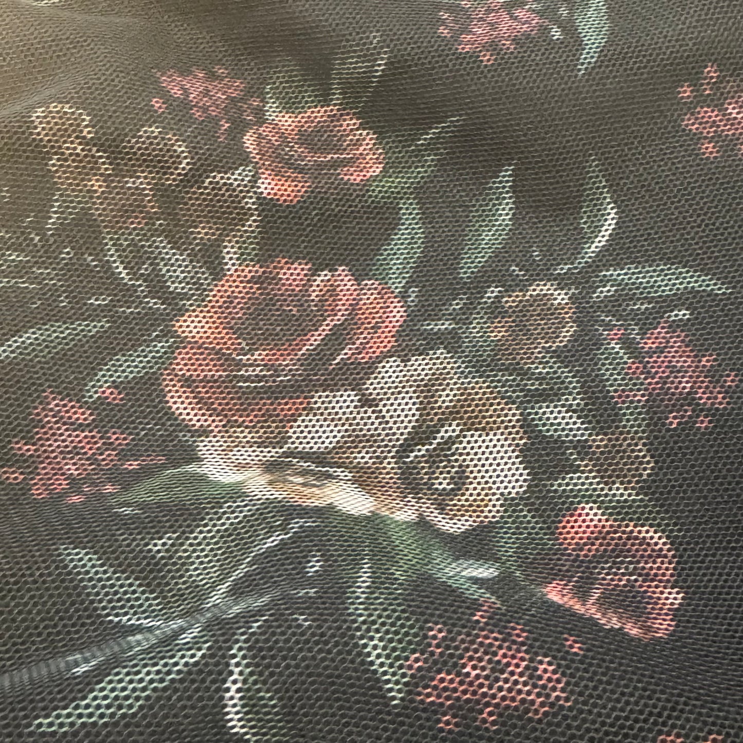 Vintage "BLACK ROSES" women's dress